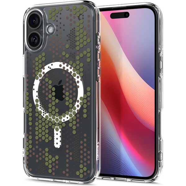 Spigen Ultra Hybrid MagSafe kryt iPhone 16 digital camo