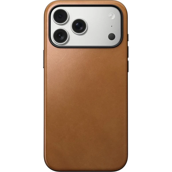 Nomad Modern Leather Case MagSafe kožený kryt iPhone 17 Pro Max English Tan - Pouzdra - Obrázek 82bf028de7df4fbaafe1da5eb0373246