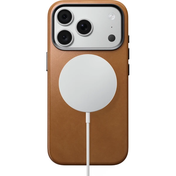 Nomad Traditional Leather MagSafe kožený kryt iPhone 17 Pro/18 Pro English Tan - Pouzdra - Obrázek 82c6fbac14f24ab4a1a110acf1966ab9