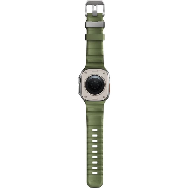 Nomad Rocky Point Band řemínek Apple Watch 49/45/44/42mm stříbrný/tmavě zelený - Řemínky - Obrázek 82efaf8f43664591a05b13f4a5e54544