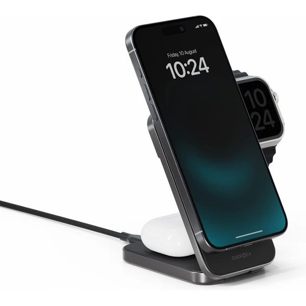 ENERGEA MagTrio Plus 3v1 Foldable (Qi2) MagSafe nabíječka černá - Nabíječky - Obrázek 82f09192d628426e89d92d30cdf72db1