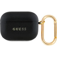 Guess PU Grained Classic Logo pouzdro pro AirPods Pro černé - Pouzdra