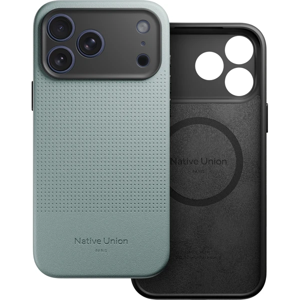 Native Union Active Case MagSafe kryt z recyklovaného materiálu iPhone 17 Pro Max slate green