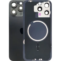 Náhradní zadní sklo pro iPhone 15 Pro Max černý titan - Náhradní zadní skla