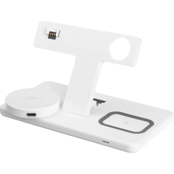 FIXED MagPowerstation 3v1 bezdrátový nabíječka s MagSafe bílá - Nabíječky - Obrázek 838V600301