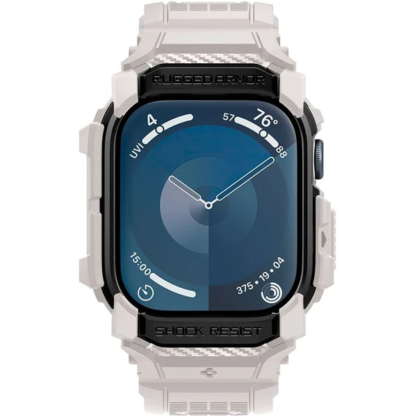 Spigen Rugged Armor Pro řemínek s pouzdrem Apple Watch 10/11 (46mm) béžový - Řemínky - Obrázek 83980452327f43a0881843900979e517