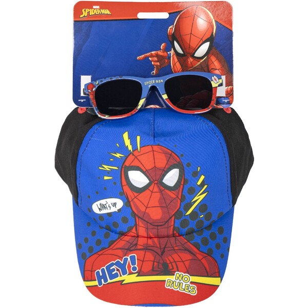 Sada - kšiltovka a brýle - SPIDERMAN Multicolor
