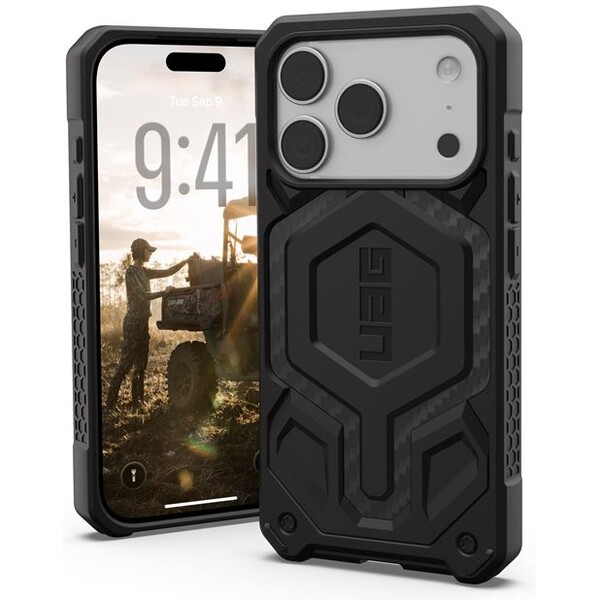 Kryt pro iPhone 17 Pro UAG Monarch Pro - karbonový