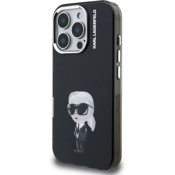 Karl Lagerfeld IML Aquarelle Karl kryt iPhone 16 Pro černý - Pouzdra - Obrázek 83c877b87e1140ff817d0cfd730e2c8a