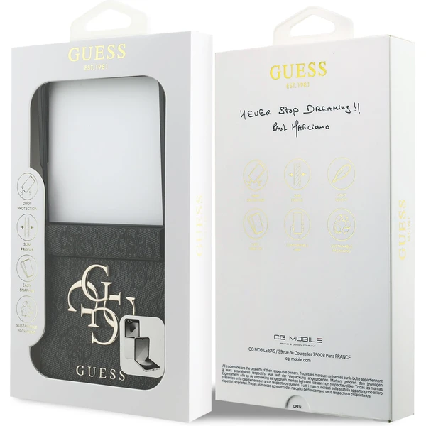 Guess PU 4G Metal Logo kryt Samsung Galaxy Z Flip 7 šedý - Pouzdra - Obrázek 83d768906c1b4c3aa94e989da3ebe4b9