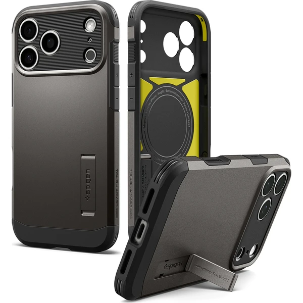 Spigen Tough Armor T MagSafe kryt iPhone 18 Pro/17 Pro gunmetal - Pouzdra - Obrázek 83d7a2ac83624f4584683b1ea4a3a558