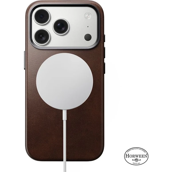 Nomad Traditional Leather Case (Horween) MagSafe kožený kryt iPhone 17 Pro Rustic Brown - Pouzdra - Obrázek 83da36afdc6e43ff94bb06667e1bbf37