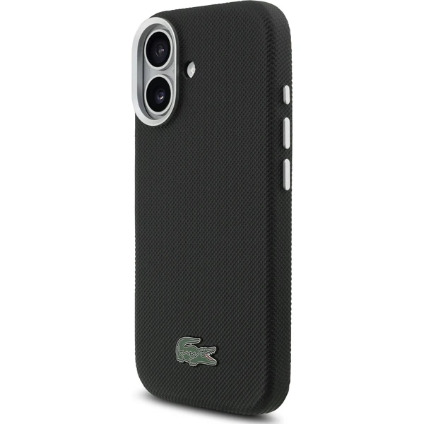 Lacoste PVC Iconic Petit Pique Metal Logo MagSafe kryt iPhone 17 černý - Pouzdra - Obrázek 83ecc5beb3444b69940d8abea3edd380