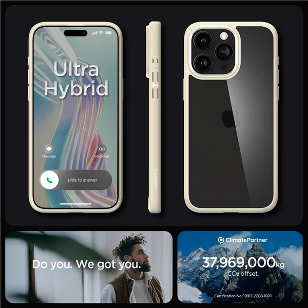 Spigen Ultra Hybrid kryt iPhone 15 Pro béžový - Pouzdra - Obrázek 8409000601