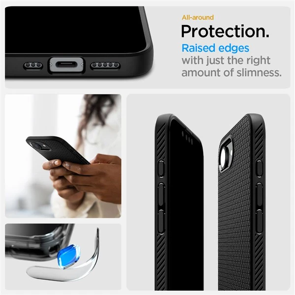 Spigen Liquid Air kryt iPhone 17e/16e matně černý - Pouzdra - Obrázek 841451eb23e54710911d782e4d74add7