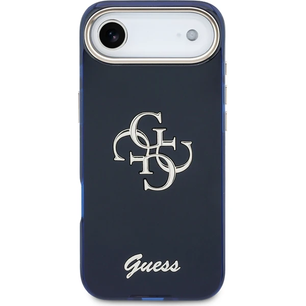 Guess IML 4G Script Metal Logo kryt iPhone Air modrý - Pouzdra - Obrázek 84183384bd4f4f2cb65bdd65d194fa0f