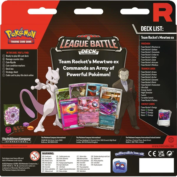 Pokémon TCG: Team Rocket's Mewtwo ex League Battle Deck - Pokémon karty - Obrázek 847M000K01