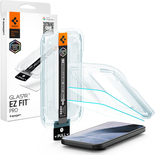 Spigen Glass tR EZ Fit Pro sklo Google Pixel 11 Pro XL čiré (2 ks)