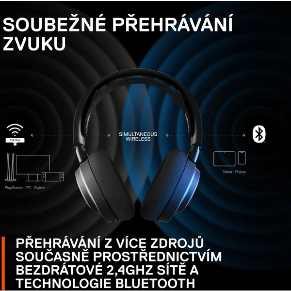 SteelSeries Arctis Nova 7 herní sluchátka černá - Sluchátka - Obrázek 84FJ300401