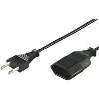 PremiumCord síťový kabel prodlužovací dvojvidlice 230V 5m - Zásuvky