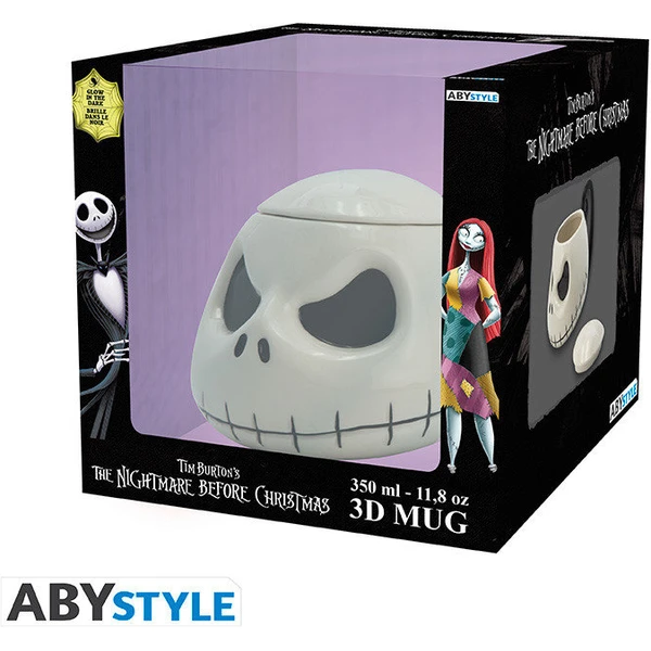 3D hrnek Abysse Corp Nightmare Before Christmas - Jack (svítící ve tmě) 300 ml - Hrnky - Obrázek 84YK000K01
