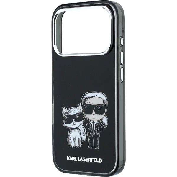 Karl Lagerfeld PU Semi Wrap Smooth Sketch Bodies Magsafe kryt iPhone 18 Pro černý - Pouzdra - Obrázek 84cee9187673493db7e682385c905195