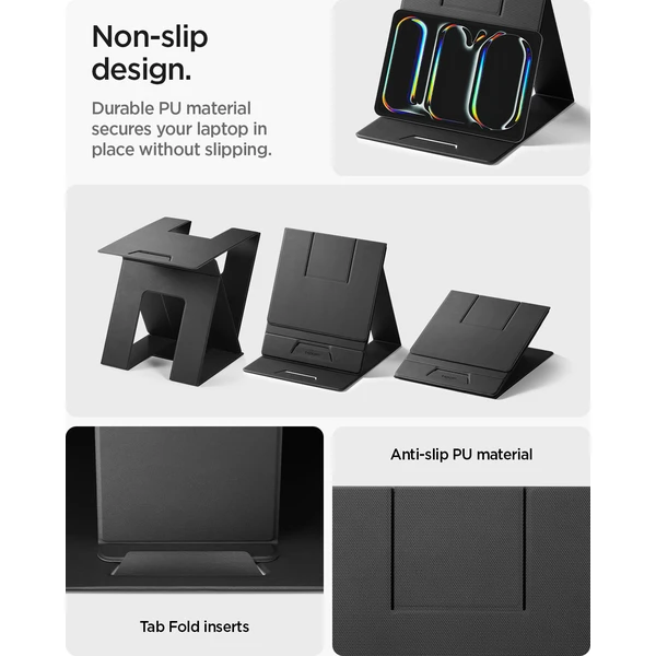 Spigen Slim Fold Laptop Stand & Standing Desk stojánek černý - Stojánky - Obrázek 84e9c97a01bd47bdb0b2cb2c0c7b619b