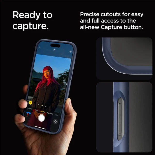 Spigen Ultra Hybrid kryt iPhone 16 Pro navy blue - Pouzdra - Obrázek 84fde3e3e2674052a25089ae978bbf08