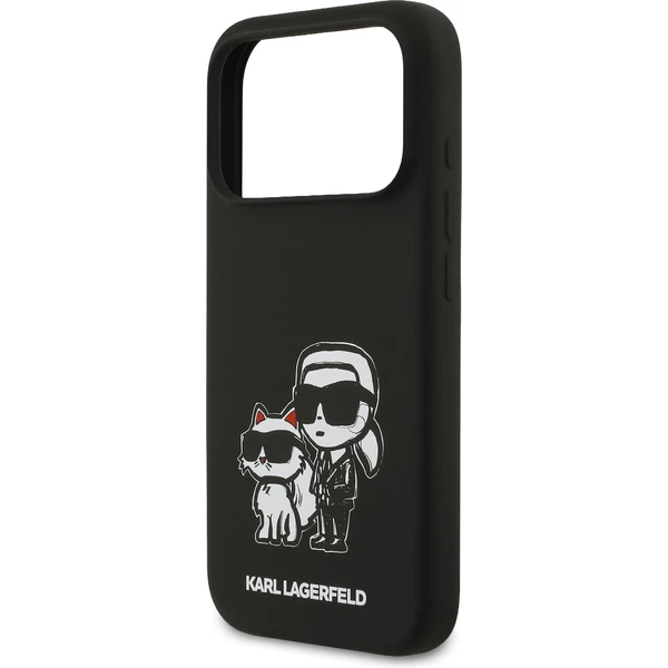 Karl Lagerfeld Liquid Silicone K&CH Sketch MagSafe kryt iPhone 17 Pro černý - Pouzdra - Obrázek 8502c3e830e745deb68f59080c03fdde