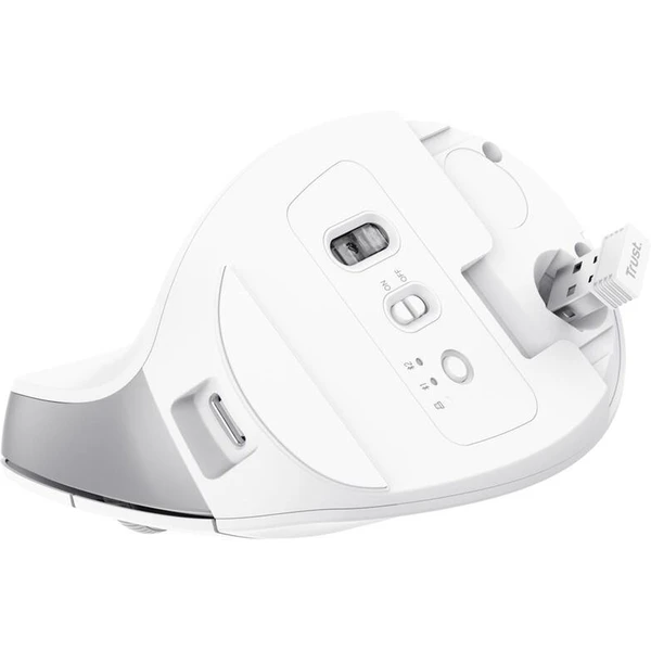 Trust BAYO+ bezdrátová ergonomická myš bílá - Myši - Obrázek 8517000O01