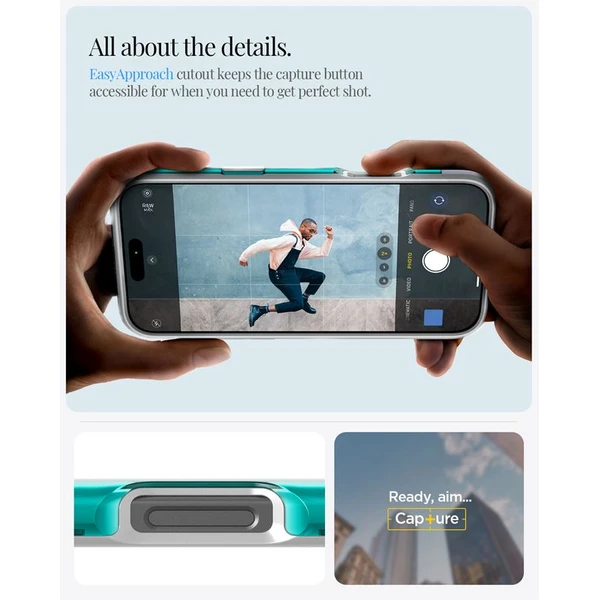 Spigen Classic C1 MagSafe kryt iPhone 16 Pro bondi blue - Pouzdra - Obrázek 852fb81b47544e6cbdb3dedcb3d30fec