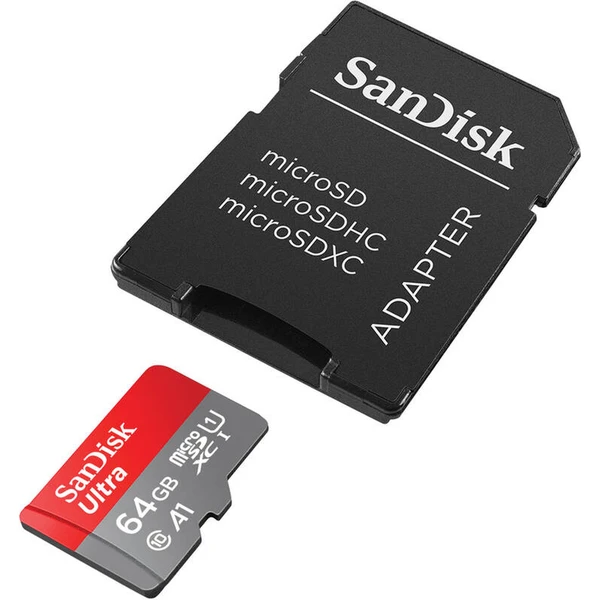SanDisk MicroSDXC karta 64GB Ultra + adaptér - Paměťové karty - Obrázek 8532000P01