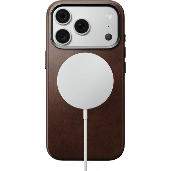Nomad Traditional Leather (Horween) MagSafe kožený kryt iPhone 17 Pro/18 Pro Rustic Brown - Pouzdra - Obrázek 854840e3c16c4f52931c75bcd9c425f1