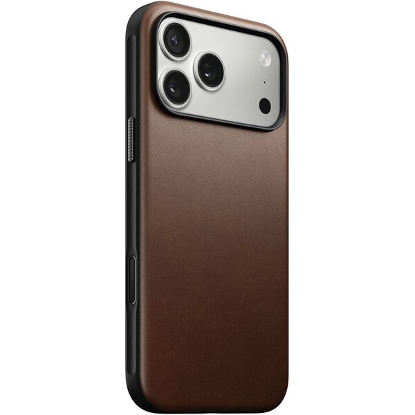 Nomad Modern Leather Case MagSafe kožený kryt iPhone 17 Pro Max Brown