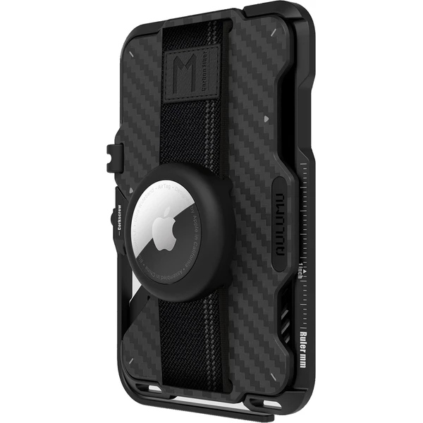 Aulumu G03 Multi-Tool Magnetic Metal Wallet MagSafe peněženka Carbon Fiber Cover - Peněženky - Obrázek 856165a643b8431d988969abe609d082