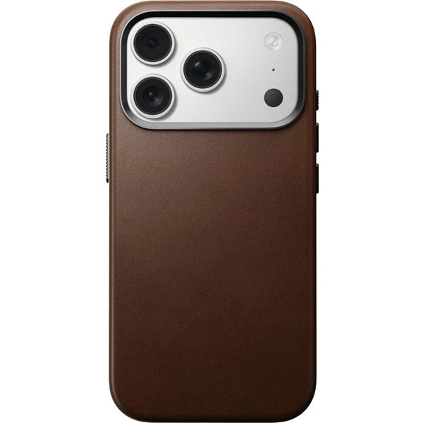 Nomad Traditional Leather Case MagSafe kožený kryt iPhone 17 Pro Brown - Pouzdra - Obrázek 8570970bfa514489aab62b87a1f9d414