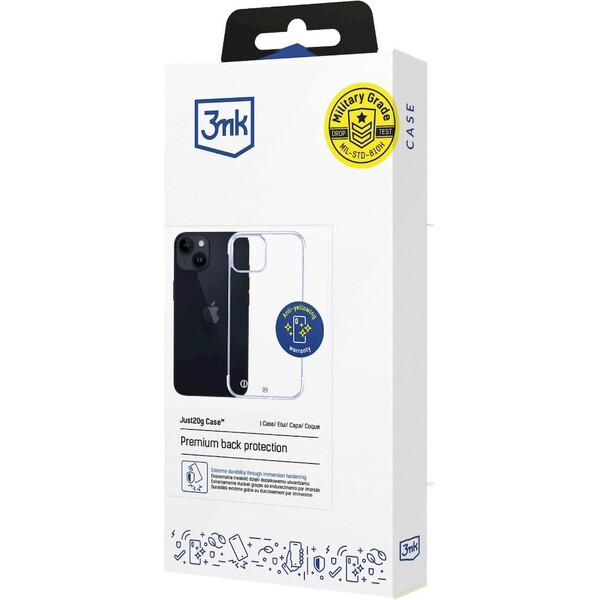 3mk ochranný kryt Just20g Clear Case pro Apple iPhone 15
