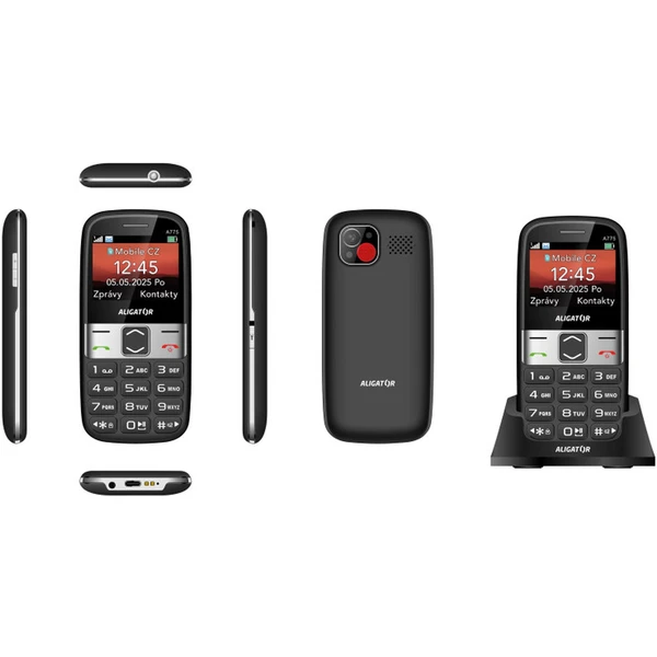 ALIGATOR A775 Senior + stolní nabíječka černý - Mobilní telefony - Obrázek 85WG000J01