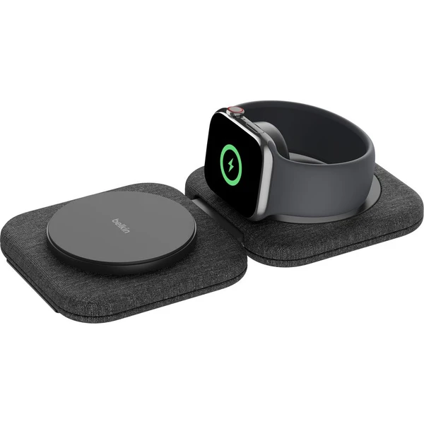 Belkin BOOST CHARGE™ PRO Qi2 15W 2v1 Bezdrátová MagSafe cestovní podložka pro iPhone/Apple Watch/Air - Nabíječky - Obrázek 85ZM000K01
