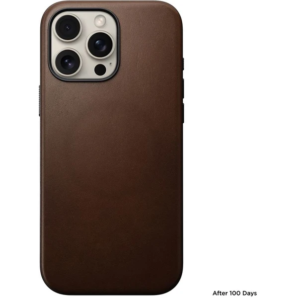 Nomad Modern Leather Case MagSafe kryt iPhone 16 Pro Max hnědý - Pouzdra - Obrázek 85b57b80a2084594b9bc8ddf8c125ee8