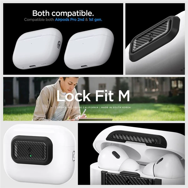 Spigen Lock Fit M pouzdro AirPods Pro (2nd/1st Gen) karbon - Pouzdra - Obrázek 85c8f521c21a44f291f9c1f2cc929b98