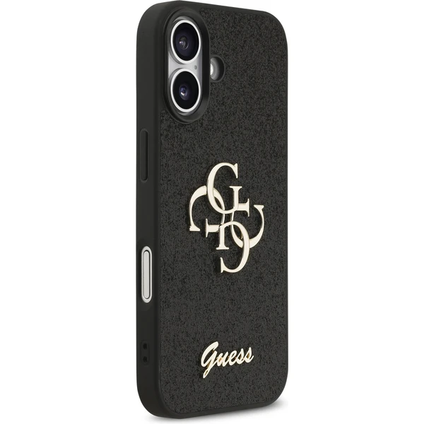 Guess PU Fixed Glitter 4G Metal Logo kryt iPhone 17 černý - Pouzdra - Obrázek 85e417e479354e3ea83e7b97dc05501d