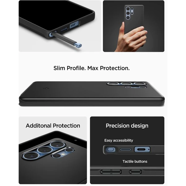 Spigen Thin Fit MagSafe kryt Samsung Galaxy S25 Ultra černý - Pouzdra - Obrázek 85eefe30be0d4f42a05832ef3d22f870