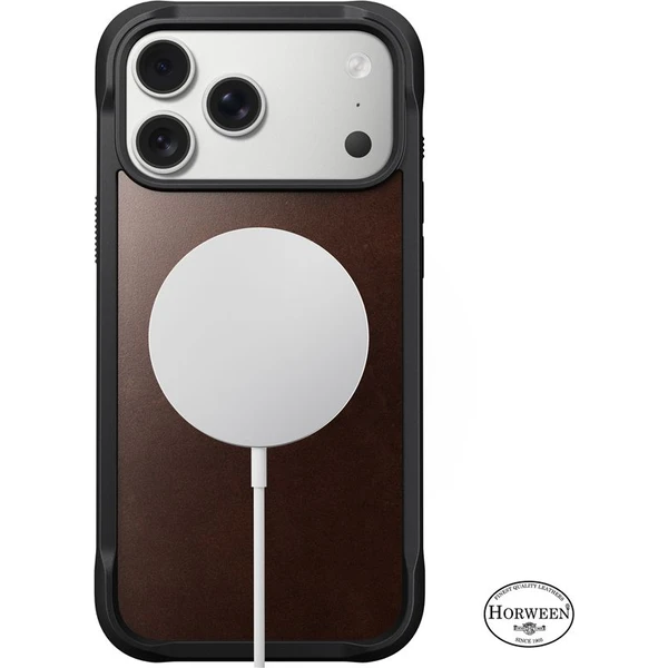 Nomad Rugged Leather Case (Horween) MagSafe kožený kryt iPhone 17 Pro Max Rustic Brown - Pouzdra - Obrázek 8626641f9e2140cb9ba7f7ff5f141e96
