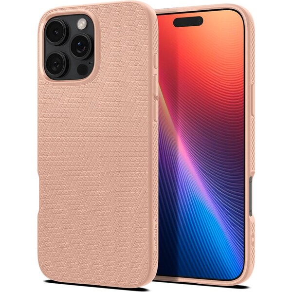 Spigen Liquid Air kryt iPhone 16 Pro rose titanium
