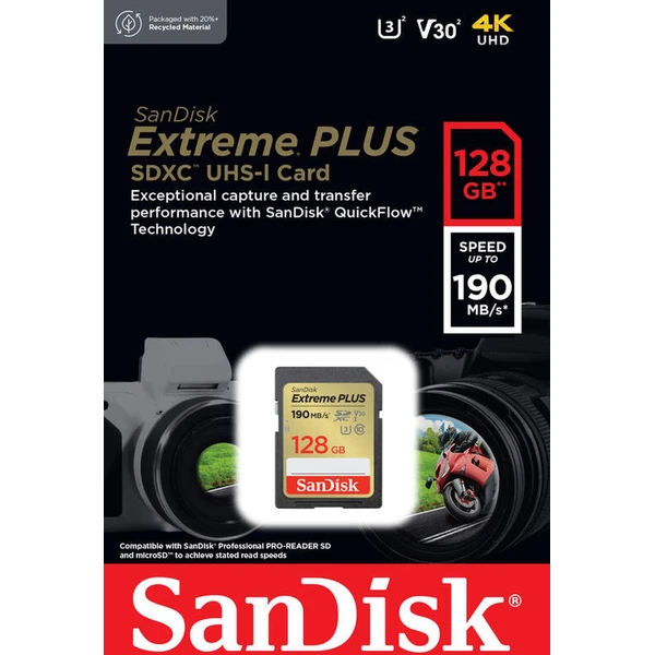 SanDisk SDXC karta 128GB Extreme PLUS - Paměťové karty - Obrázek 8632000P01