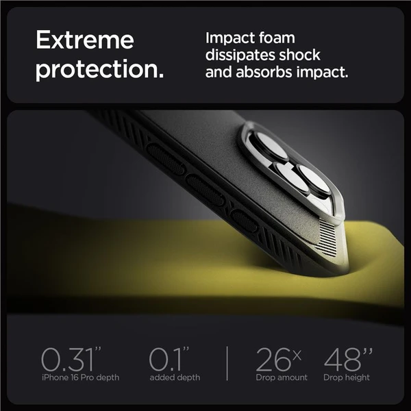 Spigen Rugged Armor MagSafe kryt iPhone 16 Pro matte black - Pouzdra - Obrázek 8637f2f203b248acb29921e3d6d9b5f0