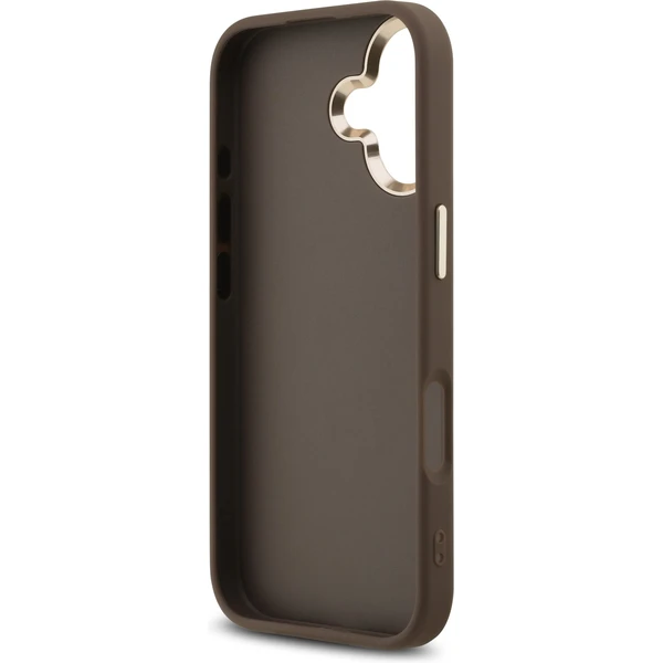 Guess PU Leather 4G Metal Logo Gold Frame MagSafe kryt iPhone 17 hnědý - Pouzdra - Obrázek 863c5345a7f84a3fa3a22100b1f0d4af