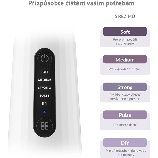 TrueLife AquaFloss Compact C200 ústní sprcha bílá - Ústní sprchy - Obrázek 86471b5dabe54e4a864b32dbc55c6bd9