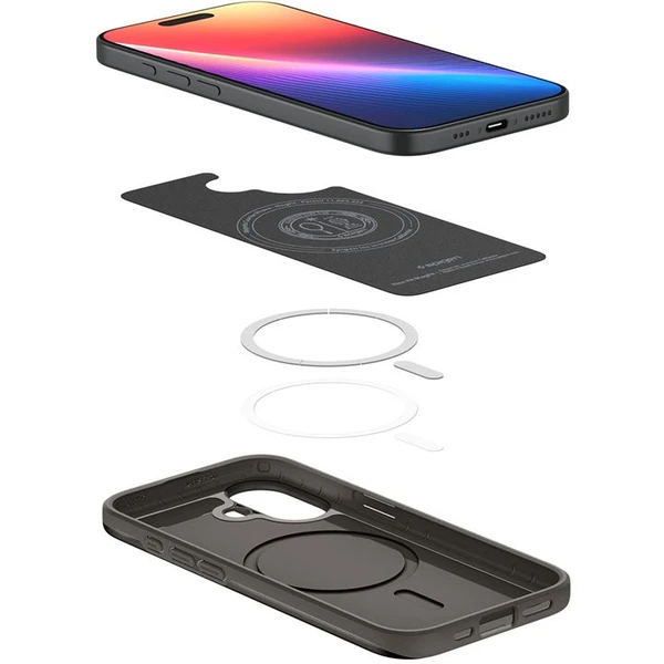 Spigen Thin Fit MagSafe kryt iPhone 17 gunmetal - Pouzdra - Obrázek 86707b6b09e9442e88e36ceae7c208ea